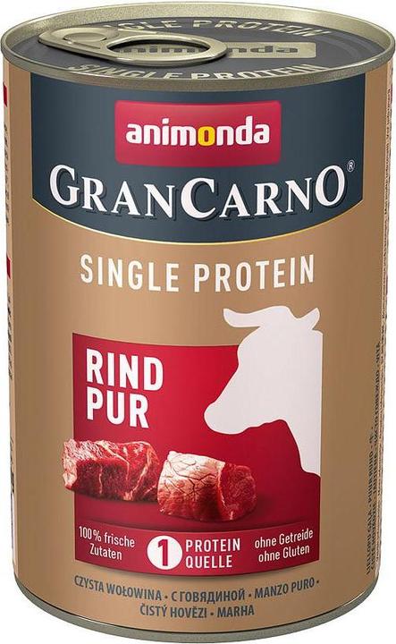Produktbild animonda GranCarno SINGLE PROTEIN Rind Pur 400g (Adult, 1 Stk., 400 g)