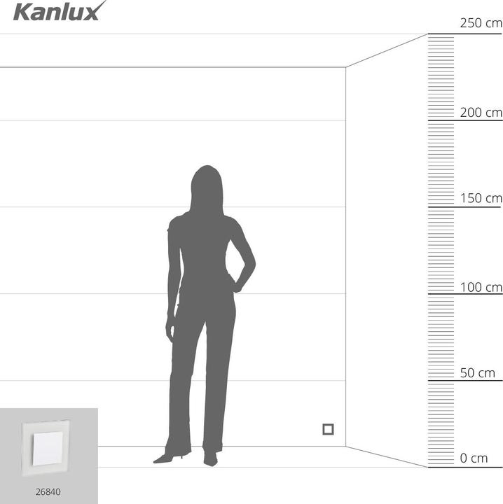 Produktbild Kanlux Treppengestell Kanliux Stock frame LED 0,8W 12V APUS LED WW-W13 lm 3000K weiss 26840 (13 lm)