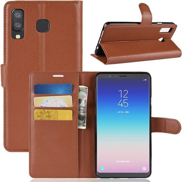 Produktbild MU Classic Litchi Leder Bookcover Series (Samsung Galaxy A9, Samsung Galaxy A8 Star)