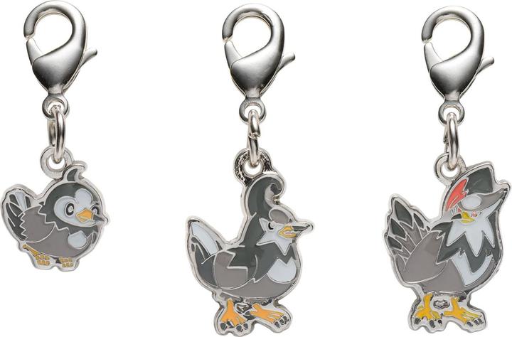 Pokémon Pokemon Center - Starly, Staravia, Staraptor Schlüsselanhänger - 3 Stück