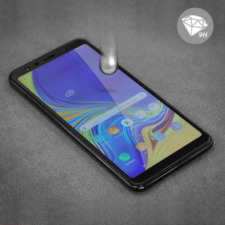 Actual product image Avizar bulletproof glass, glass protective film, protective glass (1 Piece, Samsung Galaxy A7 (2018))