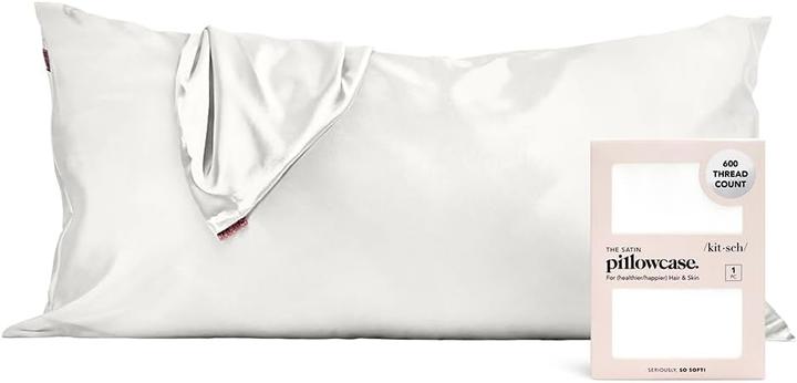 Kitsch Satin Kissenbezug (Kopfkissenbezug, 91 x 48 cm)