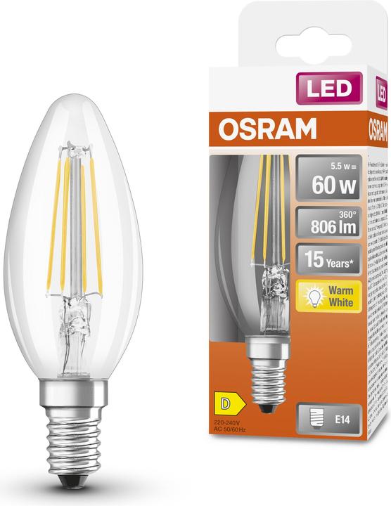 Image du produit Osram Star Classic B (E14, 6 W, 806 lm, 1 x, D)