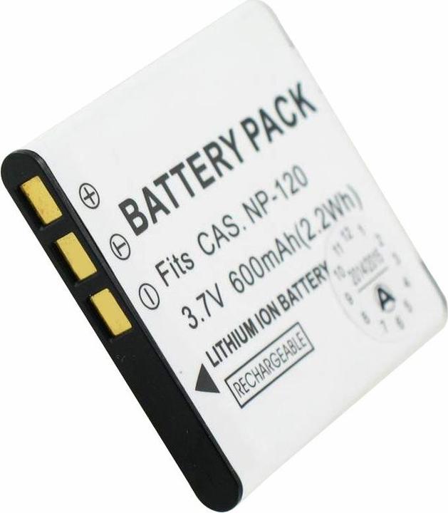 Actual product image AccuCell Akku für Casio NP-120, EXILIM EX-S200