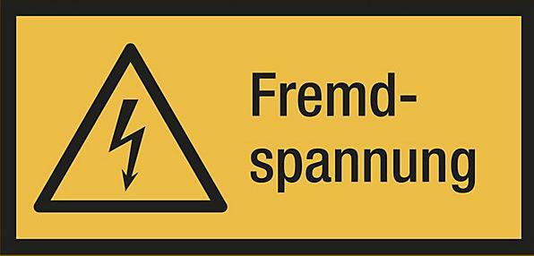 Produktbild Marahrens Kombischilder mit Text, LxH 148x74mm, VE 10 Stk, Fremdspannung