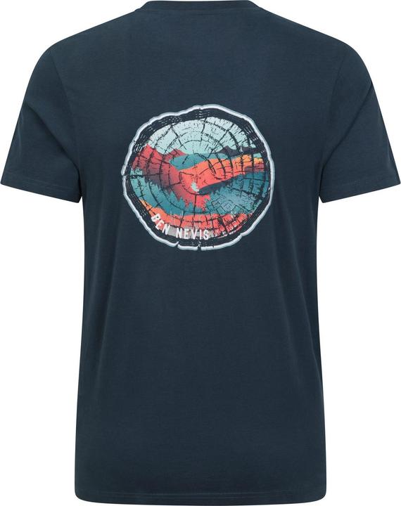 Actual product image Mountain Warehouse Mens Ben Nevis Tree Ring Organic T-Shirt (L)