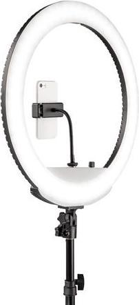 Actual product image Westcott 18” Bi-Color LED Ring Light Kit with Batteries and Stand (Ring light)