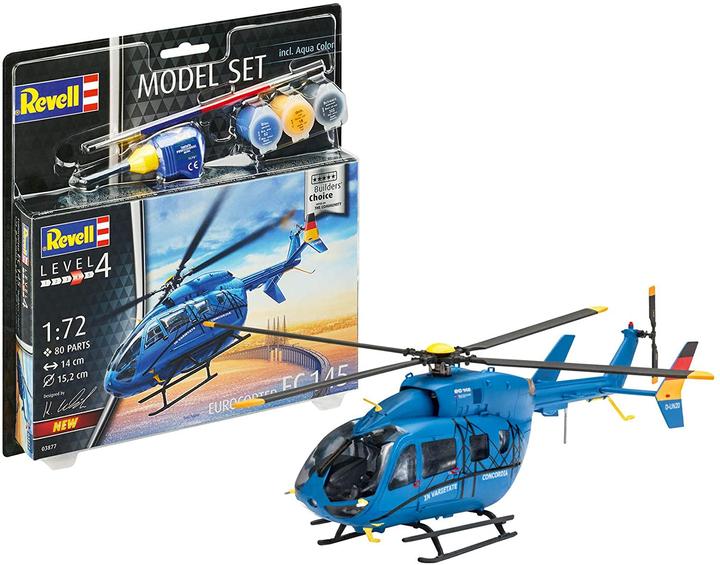 Immagine prodotto Revell 63877 EC 145 Builders Choice Helicopter Kit 1:72