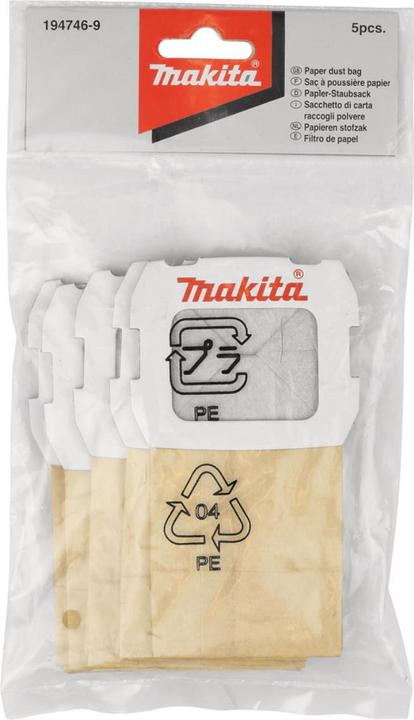 Produktbild Makita Papierstaubsäcke (5 x)