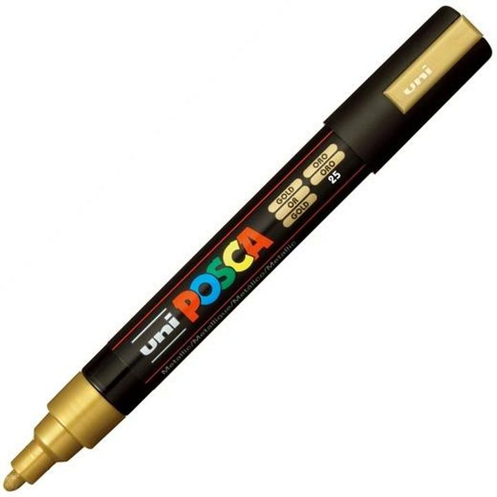 Immagine prodotto Uni-ball Osama Confezione 6 Posca Medio (Oro, 2.50 mm, 6 x)
