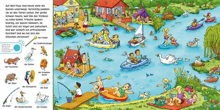Actual product image Hör mal (Soundbuch): Wimmelbuch: Am Wasser (German)