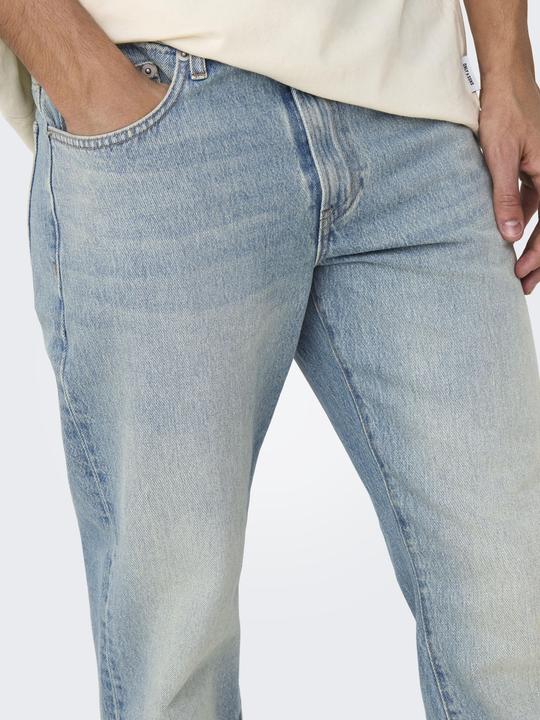 Produktbild Only & Sons ONSEDGE Mid Rise Gerade geschnitten Jeans Normal geschnitten jeans (34)