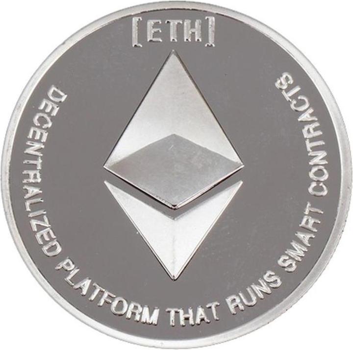Immagine prodotto Crypto Novelty Moneta di criptovaluta Ethereum, souvenir e articolo di moda