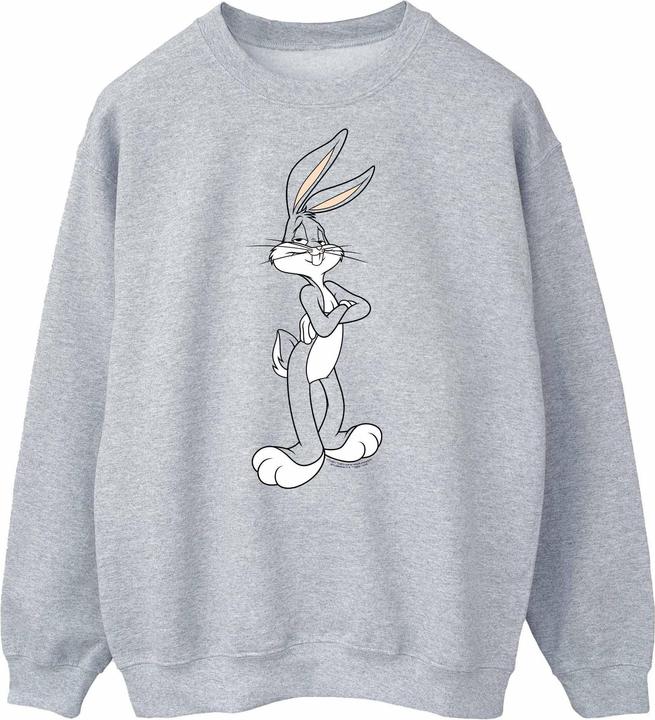 Actual product image Looney Tunes Mens Bugs Bunny Crossed Arms Sweatshirt (M)