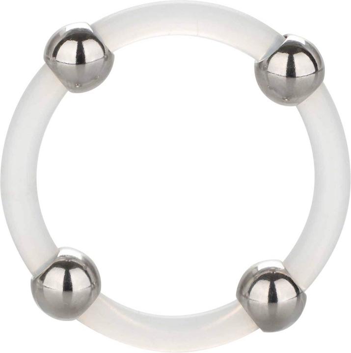 CalExotics Steel Beaded Silicone Ring L (5 cm)