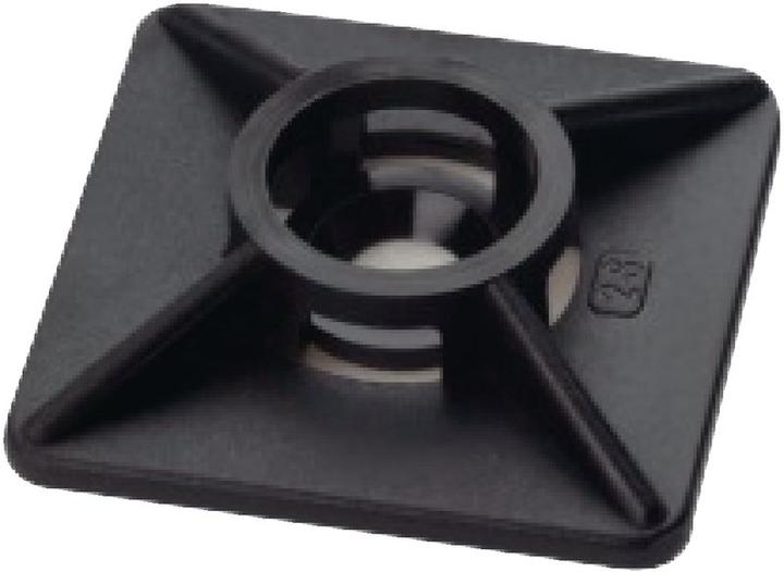 Produktbild BRW Klebesockel für Kabelbinder (Befestigungsschlaufen, 27 mm, 100 Stk.)