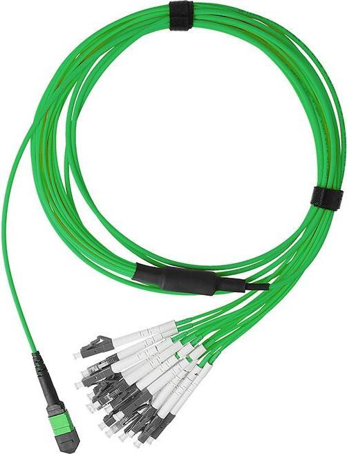 Immagine prodotto BlueOptics Cavo di breakout duplex MTP/8xLC in fibra ottica OM5 da 10 metri (10 m)