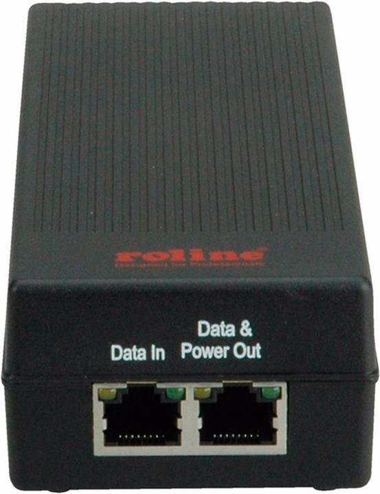 Produktbild Roline Gigabit Ethernet PoE Injektor (802.3at (PoE+), 802.3af (PoE), 30 W)