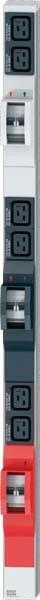 Produktbild Bachmann IT PDU ALU 0HE 6x C19 6x Leitungsschutzschalter CEE 3x32A rot (12 x, IEC 320, 3 m)