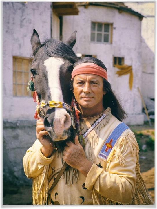 Produktbild Trenddeko Pierre Brice - Winnetou (30 x 40 cm)