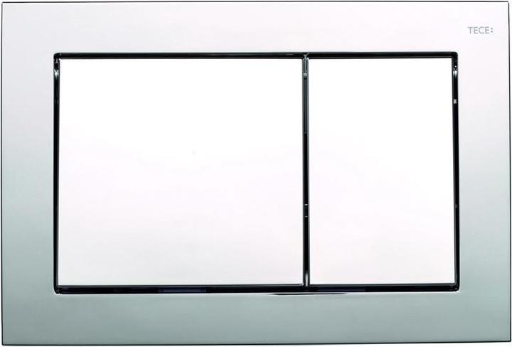 TECE Base WC-Betätigungsplatte für Zweimengentechnik chrom glänzend