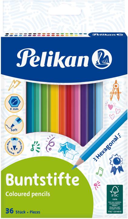Produktbild Pelikan Buntstifte (Mehrfarbig, 36 x)