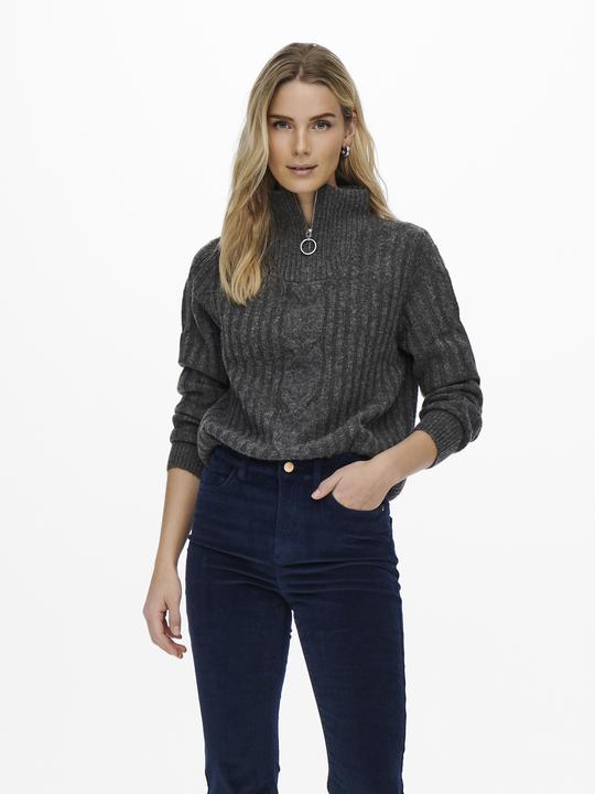 Produktbild JdY Reissverschluss-Zopfstrick- Strickpullover (L)