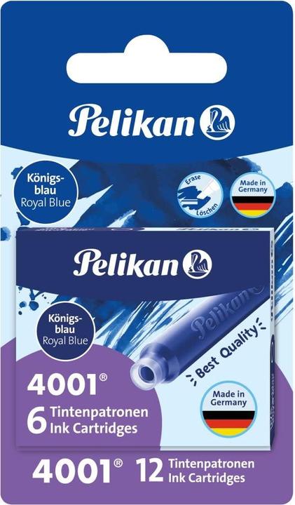 Produktbild Pelikan Tinte 4001 – Standard-Tintenpatronen (Tintenfass, Königsblau)