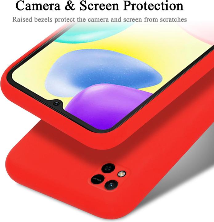 Productafbeelding Cadorabo TPU Liquid Silicone Hoesje Cover voor Xiaomi RedMi 9C / RedMi 10A (Xiaomi Redmi 10A, Xiaomi Redmi 9C)