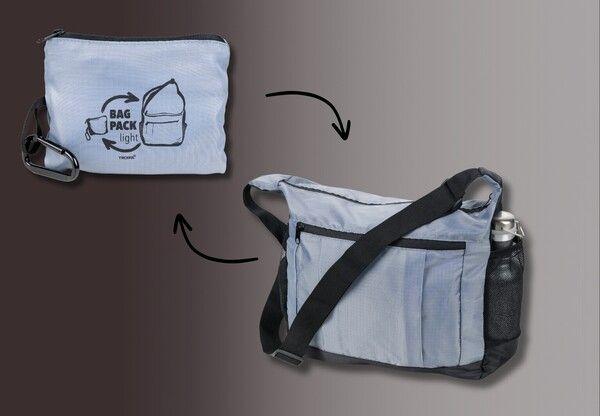 Image du produit Troika BAG PACK Sac à bandoulière pliable, gris