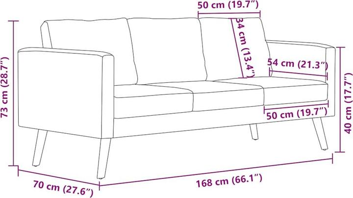 Produktbild VidaXL Canda (3-Sitzer)