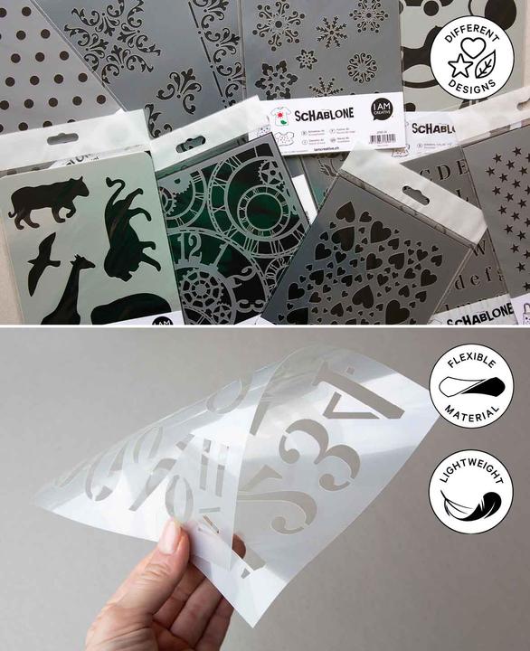 Immagine prodotto I Am Creative Stencil di buon compleanno, A5