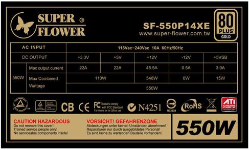 Produktbild Super Flower Golden Green Pro SF-550P14XE (550 W)