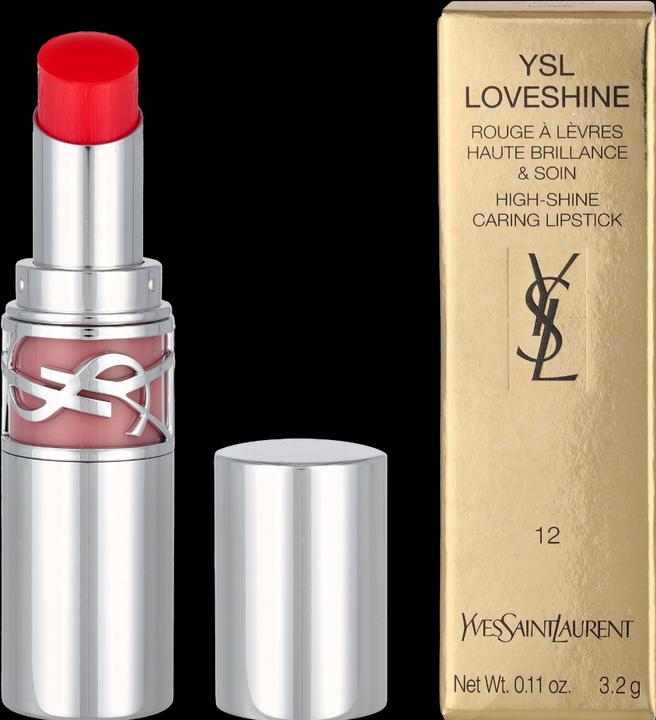 Actual product image Yves Saint Laurent Loveshine Rouge Volupte Shine Lipstick 12 (12 Electric Love)