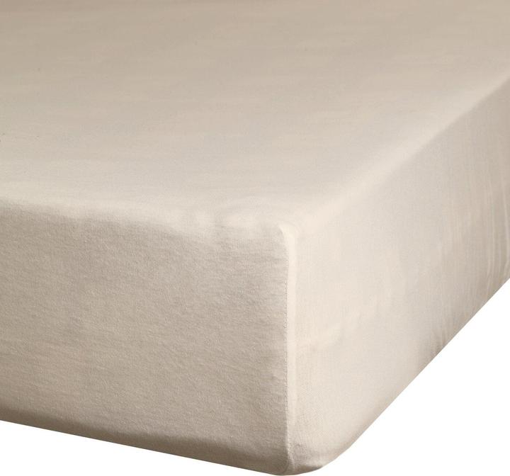 Eurofirany Lenzuolo Jersey 90x200 cm in cotone elastico colore beige 190 g/m2 Eurofirana premium (90 x 200 cm)