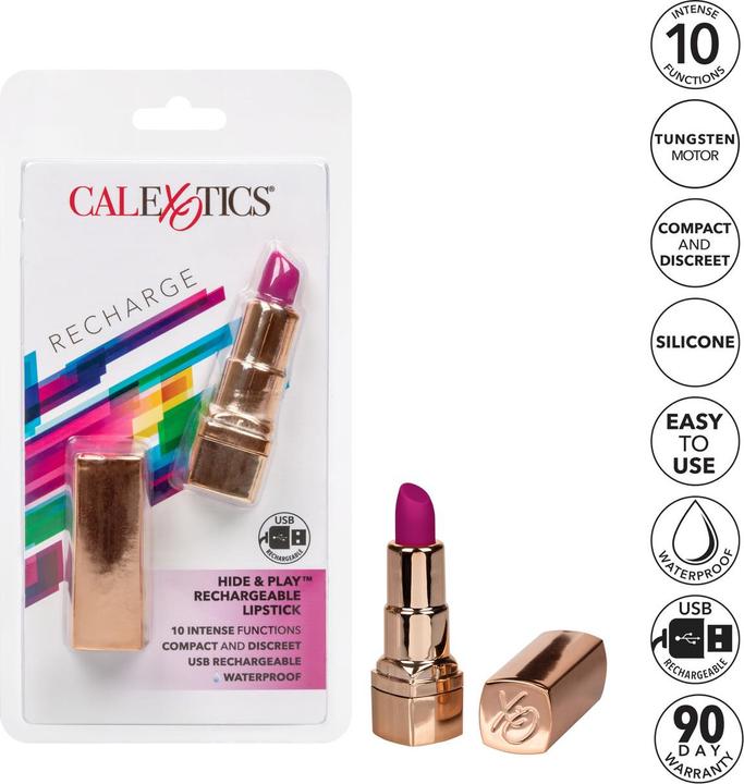 Actual product image CalExotics Hide & Play Lipstick Recharge-Purple