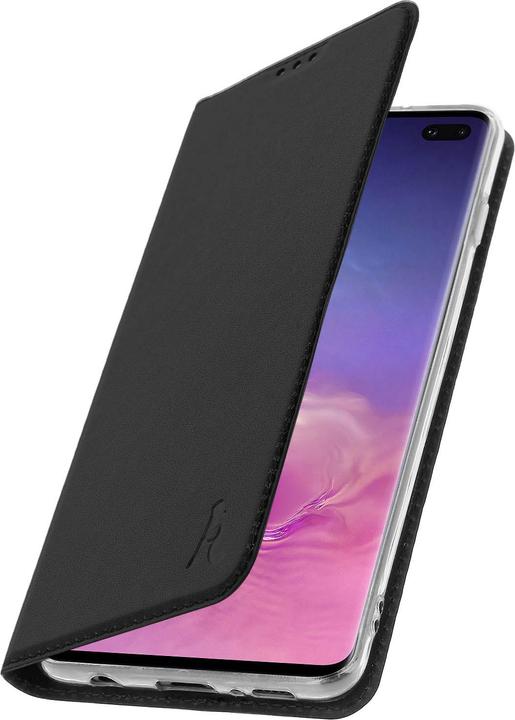 Produktbild Akashi Flip Cover Geldbörse mit Standfunktion für Samsung Galaxy S10 – Schwarz (Samsung Galaxy S10)