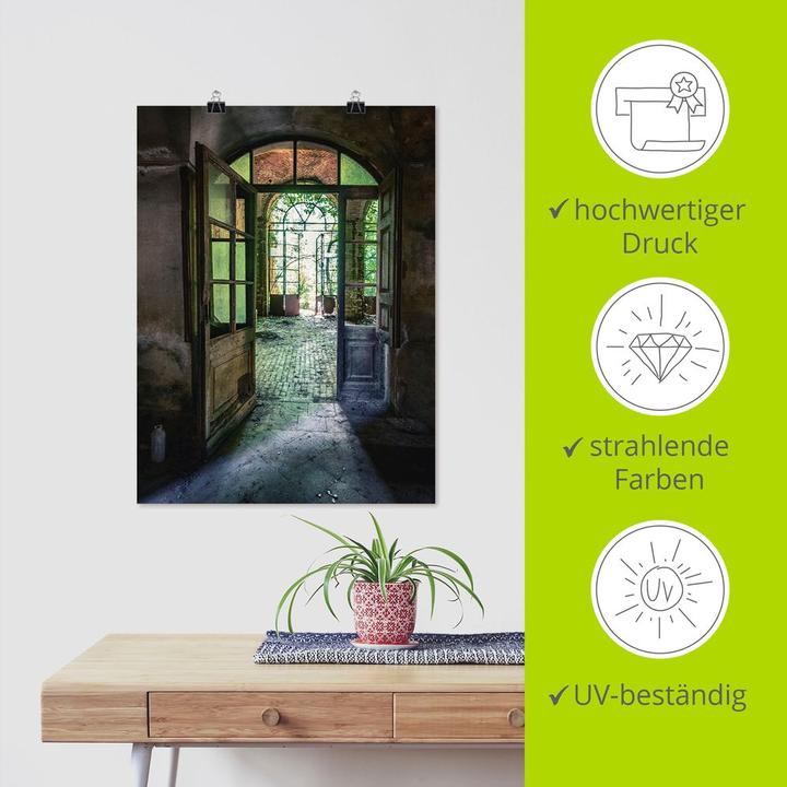 Produktbild Artland Lost Place - alte Tür Fenster U4CF (30 x 40 cm)