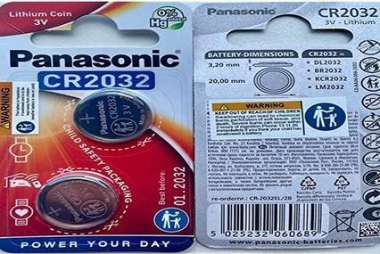 Image du produit Panasonic Cr2032 (2 pcs, CR2032, 220 mAh)