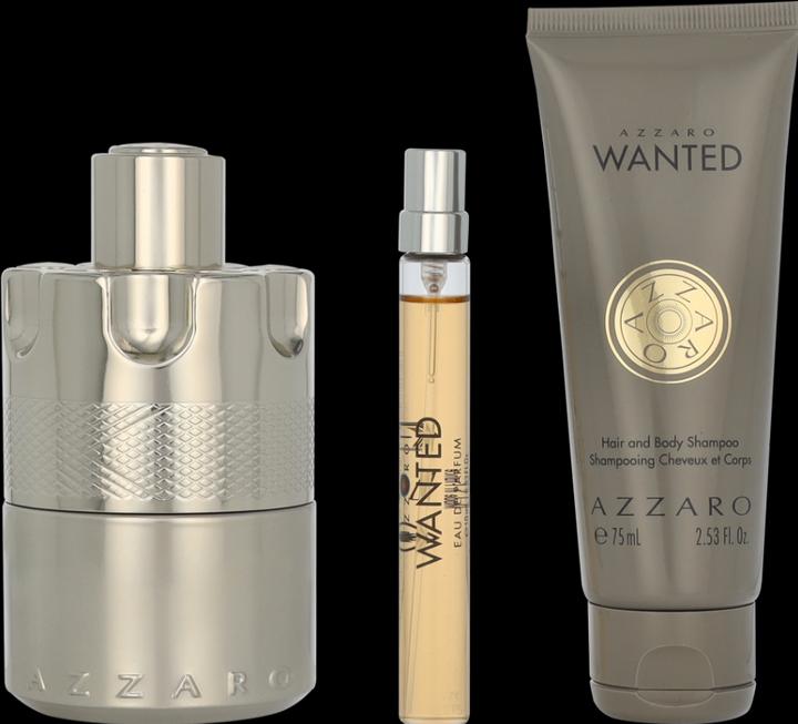 Produktbild Azzaro Wanted Eau de Parfum 100ml Set + Eau de Parfum 10ml + Shower Gel (Parfum set)