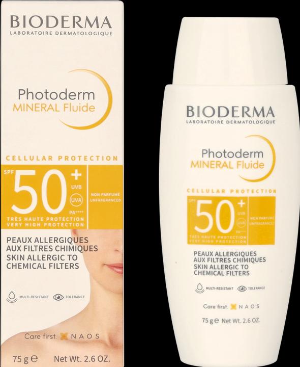Produktbild Bioderma Photoderm Mineral Fluide SPF50+ (Sonnencreme Gesicht, SPF 50, 105 ml, 150 g)