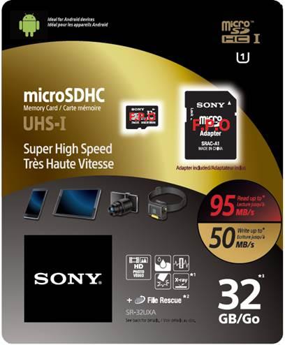Produktbild Sony microSDHC Card 32GB,, UHS-I U1 (32 GB, microSDHC, U1, UHS-I)