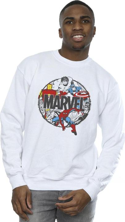 Actual product image Mens Comics Character Circle Sweatshirt (XXL)