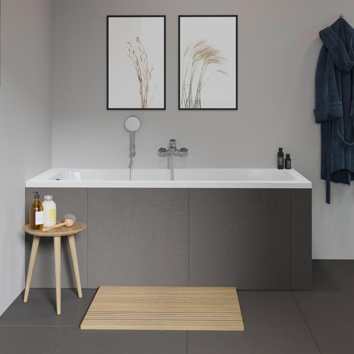 Produktbild Duravit Rechteckbadewanne Krperformbadewanne D-Code 75 x 170 cm wei glatt 700097000000000 (120 l, 170 cm, 75 cm)