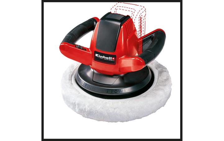 Actual product image Einhell Battery car polishing machine (Eccentric polisher, 18 W)