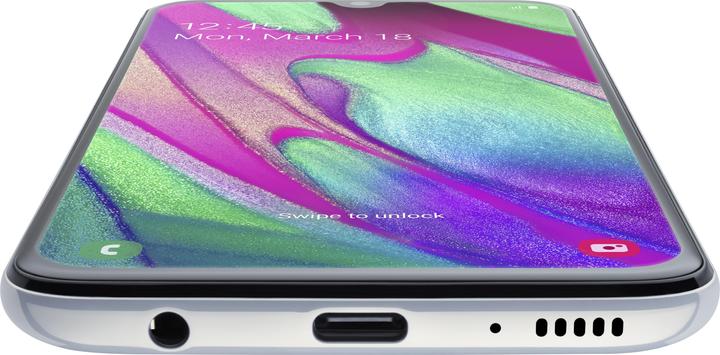Actual product image Samsung Galaxy A40 EU (64 GB, White, 5.90", Dual SIM + SD, 16 Mpx, 4G)