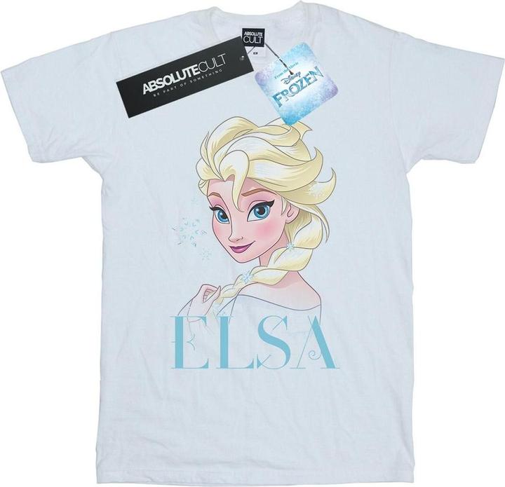 Immagine prodotto Disney Frozen Elsa Snowflake Portrait Maglietta Ampia Donna (5XL)