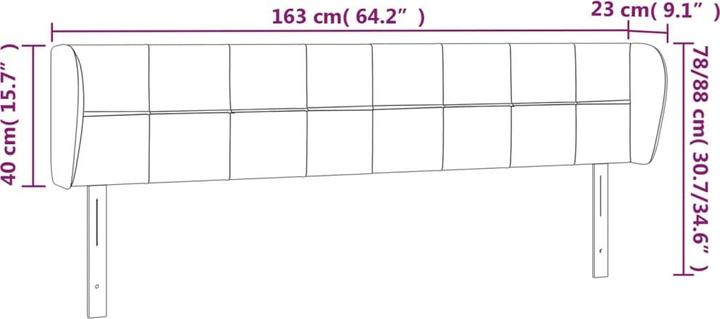 Produktbild VidaXL Kataleya (163 x 23 x 88 cm)