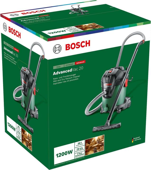 Image du produit Bosch Home & Garden Modèle AdvancedVac 20 (Aspirateur eau et poussière)
