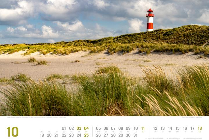 Actual product image Nordsee - von Ostfriesland bis nach Sylt - ReiseLust Kalender 2026 (45 x 33 cm, Hardcover, German)